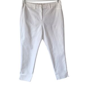Emaline Size 14 White Two Pocket Pants 28in Inseam
